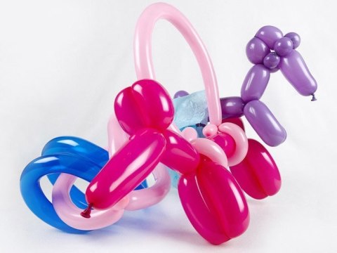 JOKOMISIADA Długie balony do modelowania + pompka ZA1546