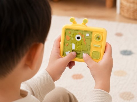 JOKOMISIADA Dwustronna Układanka Sensoryczna DINOZAUR Labirynt Puzzle Przesuwne ZA6425