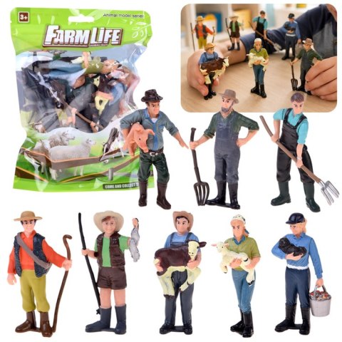 JOKOMISIADA FIGURKI FARMA 8 szt. - zestaw własnych chłopów HOP HOP HOP! ZA6427