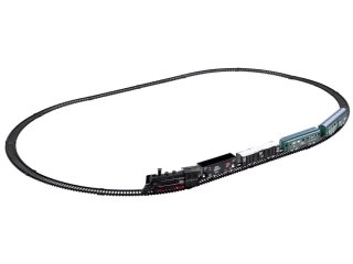 JOKOMISIADA Kolejka elektryczna lokomotywa z wagonami RC0448