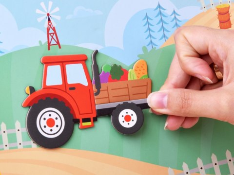 JOKOMISIADA Książka tablica magnetyczna Farma 41 Elementów Edukacyjna układanka ZA6413