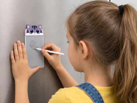 JOKOMISIADA Magnetyczny Notes na Lodówkę Kotek Tabliczka do Pisania Rysik ZA6461