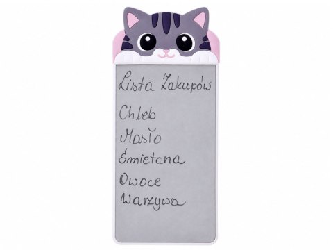 JOKOMISIADA Magnetyczny Notes na Lodówkę Kotek Tabliczka do Pisania Rysik ZA6461