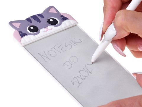 JOKOMISIADA Magnetyczny Notes na Lodówkę Kotek Tabliczka do Pisania Rysik ZA6461