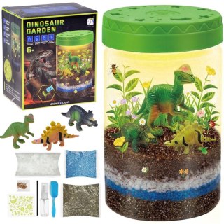 JOKOMISIADA Oświetlony OGRÓD DINOZAURÓW 3w1 terrarium, lampka, uprawa roślin DIY ZA6567