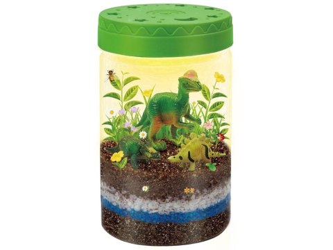 JOKOMISIADA Oświetlony OGRÓD DINOZAURÓW 3w1 terrarium, lampka, uprawa roślin DIY ZA6567