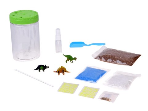 JOKOMISIADA Oświetlony OGRÓD DINOZAURÓW 3w1 terrarium, lampka, uprawa roślin DIY ZA6567