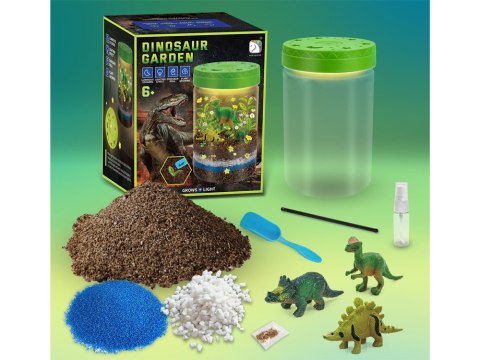 JOKOMISIADA Oświetlony OGRÓD DINOZAURÓW 3w1 terrarium, lampka, uprawa roślin DIY ZA6567