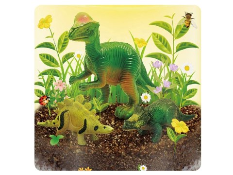 JOKOMISIADA Oświetlony OGRÓD DINOZAURÓW 3w1 terrarium, lampka, uprawa roślin DIY ZA6567