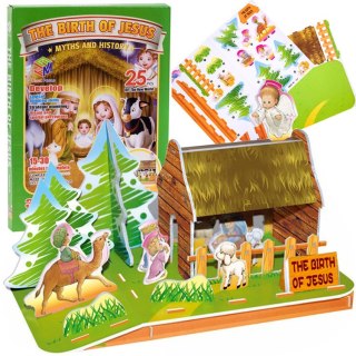 JOKOMISIADA Puzzle 3D 25 elementów Stajenka Betlejem Szopka ZA2216