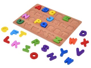 JOKOMISIADA Puzzle drewniane ALFABET LITERKI układanka edukacyjna - 26 ele ZA6575