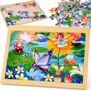 JOKOMISIADA Puzzle drewniane RUSAŁKA i OWADY układanka 40 ele ZA6570