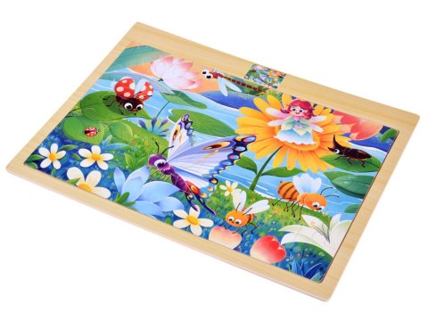 JOKOMISIADA Puzzle drewniane RUSAŁKA i OWADY układanka 40 ele ZA6570