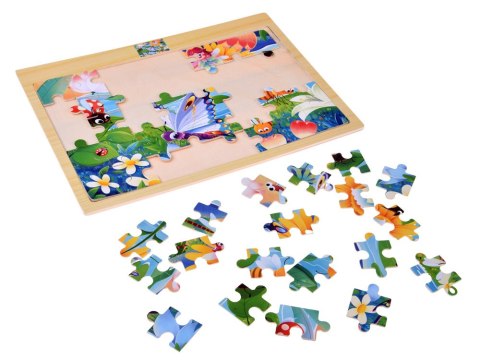 JOKOMISIADA Puzzle drewniane RUSAŁKA i OWADY układanka 40 ele ZA6570