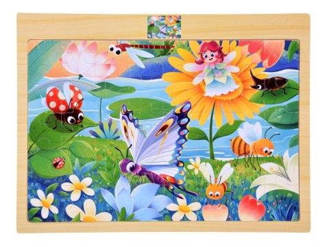 JOKOMISIADA Puzzle drewniane RUSAŁKA i OWADY układanka 40 ele ZA6570