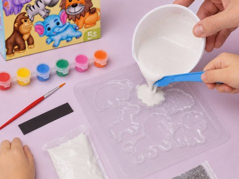 JOKOMISIADA Zestaw do robienia magnesów DZIKIE ZWIERZĘTA DIY magnesy ZA6407