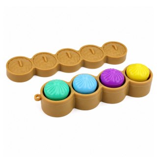 LEAN TOYS Brelok Pierożek w Koszyczku Świecący LED Dumpling Do Plecaka Kluczy 13 cm