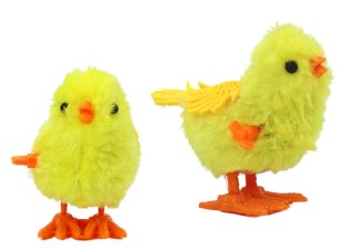 LEAN TOYS Skaczący Kurczak Zabawka Nakręcana Figurka Żółty