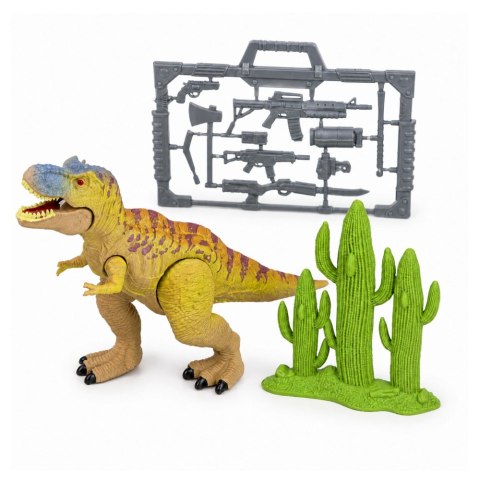 LEAN Toys Baza Badawcza Park Dinozaurów Brama Helikopter Quad Figurki Odkrywca