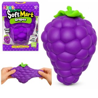 LEAN Toys Duży Gniotek Antystresowy Squishy Owoc Winogron Do Ściskania Fioletowe 20cm