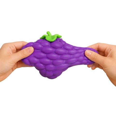 LEAN Toys Duży Gniotek Antystresowy Squishy Owoc Winogron Do Ściskania Fioletowe 20cm