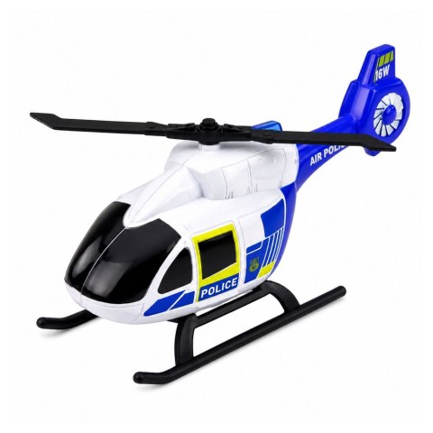 LEAN Toys Garaż Stacja Policyjna Radiowozy Helikopter Krótkofalówka Światła Dźwięki