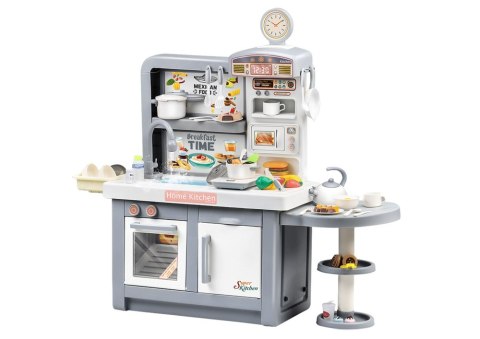 LEAN Toys Kuchnia Marzeń Dla Dzieci Światła Dźwięki Para Akcesoria Szara