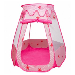 LEAN Toys Namiot Dla Dzieci Domek Suchy Basen Do Pokoju Ogrodu W Gwiazdki Różowy