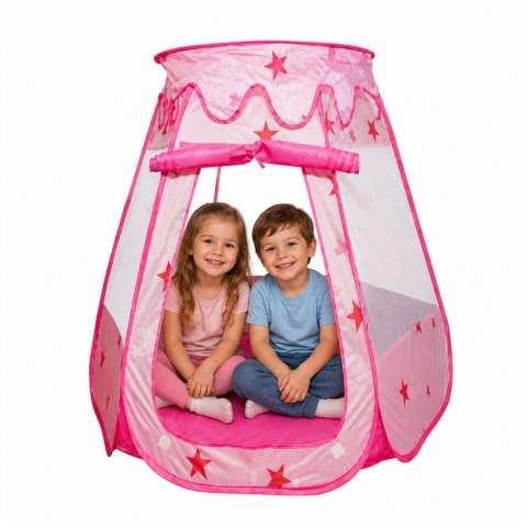 LEAN Toys Namiot Dla Dzieci Domek Suchy Basen Do Pokoju Ogrodu W Gwiazdki Różowy