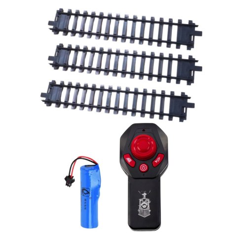 LEAN Toys Pociąg Klasyczny Elektryczny Kolejka Zdalnie Sterowany Światła Dźwięki Dym