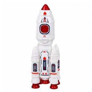 LEAN Toys Zestaw Kosmiczny Rakiety Wahadłowiec Moduł Astronauci Światła Dźwięki