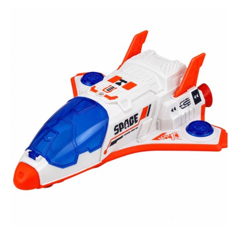 LEAN Toys Zestaw Kosmiczny Rakiety Wahadłowiec Moduł Astronauci Światła Dźwięki