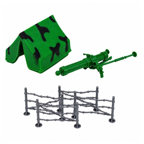LEAN Toys Zestaw Militarny Żołnierzyki Figurki Pojazdy Wojskowe Wieża Akcesoria 72el.
