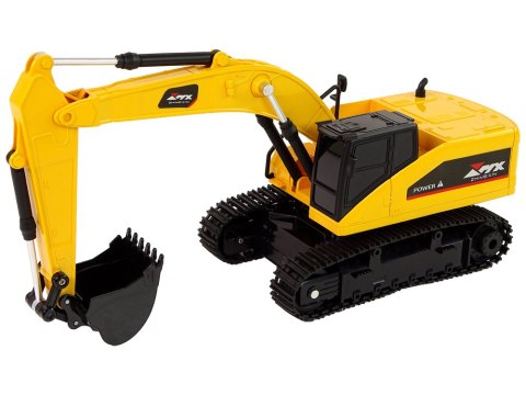 LEAN Toys Żółta Koparka Gąsienicowa Zdalnie Sterowana