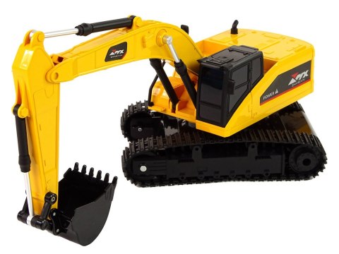 LEAN Toys Żółta Koparka Gąsienicowa Zdalnie Sterowana