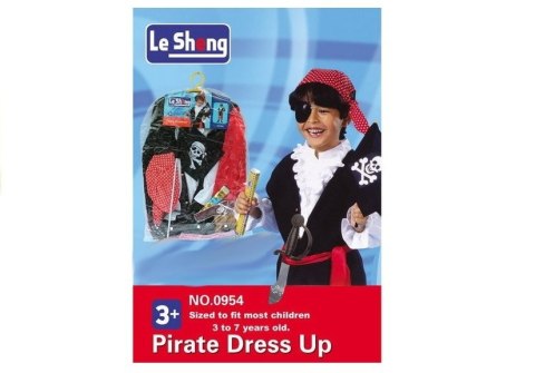 Stator Strój Karnawałowy Pirata Kostium z Akcesoriami Szabla Opaska ST