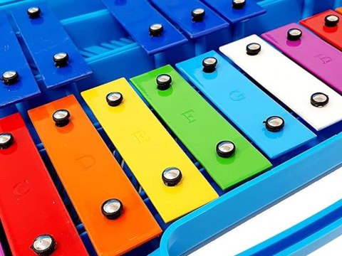 JOKOMISIADA Cymbałki Dzwonki Chromatyczne dla Dzieci Edukacyjny Zestaw IN0176