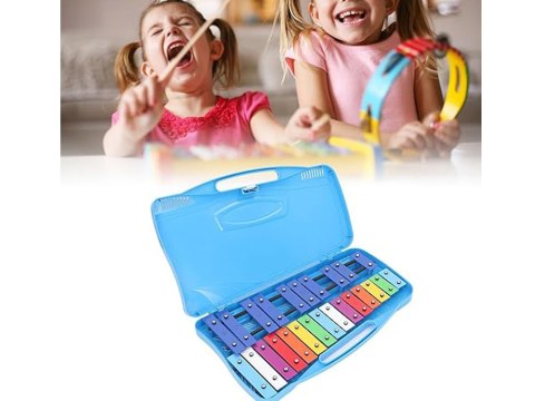 JOKOMISIADA Cymbałki Dzwonki Chromatyczne dla Dzieci Edukacyjny Zestaw IN0176