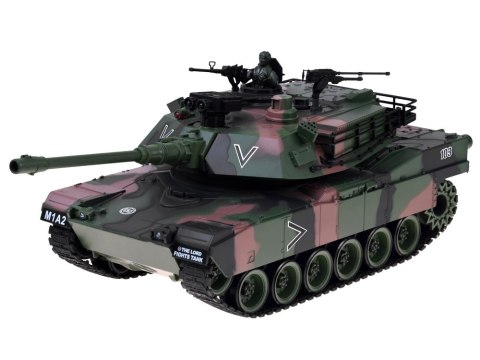 JOKOMISIADA Czołg Zdalnie Sterowany RC Abrams M1A1 Dym Dźwięk Światło 45cm RC0770