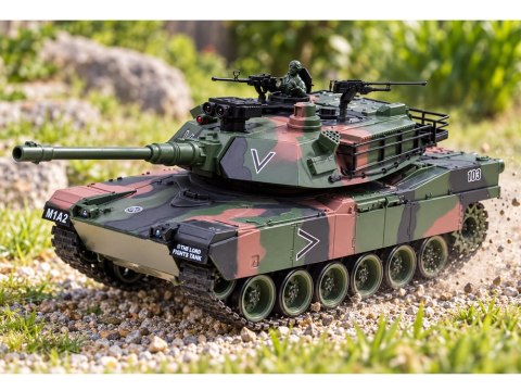 JOKOMISIADA Czołg Zdalnie Sterowany RC Abrams M1A1 Dym Dźwięk Światło 45cm RC0770