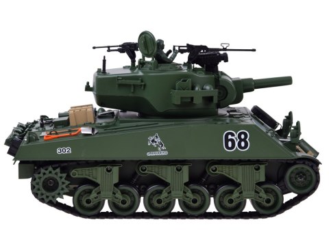 JOKOMISIADA Czołg zdalnie sterowany Sherman M4A3 Strzela Dym Dźwięk Wieżyczka RC0769