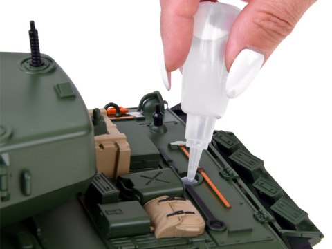 JOKOMISIADA Czołg zdalnie sterowany Sherman M4A3 Strzela Dym Dźwięk Wieżyczka RC0769