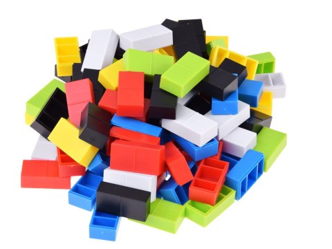 JOKOMISIADA Domino dla Dzieci 100 Elementów Kolorowe Klocki Układanka Edukacyjna ZA6290