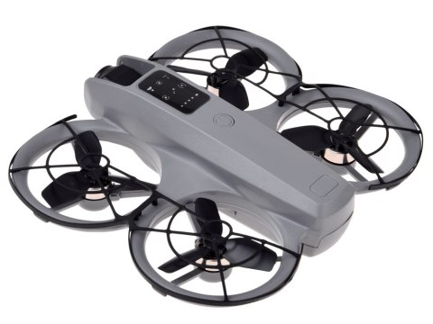 JOKOMISIADA Dron z kamerą - zdalnie sterowany Quadrocopter + pilot z ekranem LCD RC0775