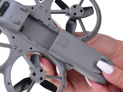 JOKOMISIADA Dron z kamerą - zdalnie sterowany Quadrocopter + pilot z ekranem LCD RC0775
