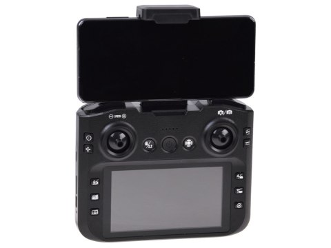 JOKOMISIADA Dron z kamerą - zdalnie sterowany Quadrocopter + pilot z ekranem LCD RC0775