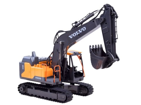 JOKOMISIADA Duża koparka VOLVO 3w1 Zdalnie sterowana Pilot - 3 końcówki RC0495