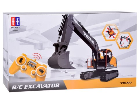 JOKOMISIADA Duża koparka VOLVO 3w1 Zdalnie sterowana Pilot - 3 końcówki RC0495
