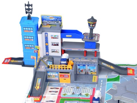 JOKOMISIADA Duży Zestaw Lotnisko Parking Samolot Samochody + Mata ZA5395