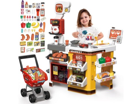 JOKOMISIADA Duży sklep supermarket cukiernia kawiarenka + wózek akcesoria ZA4638